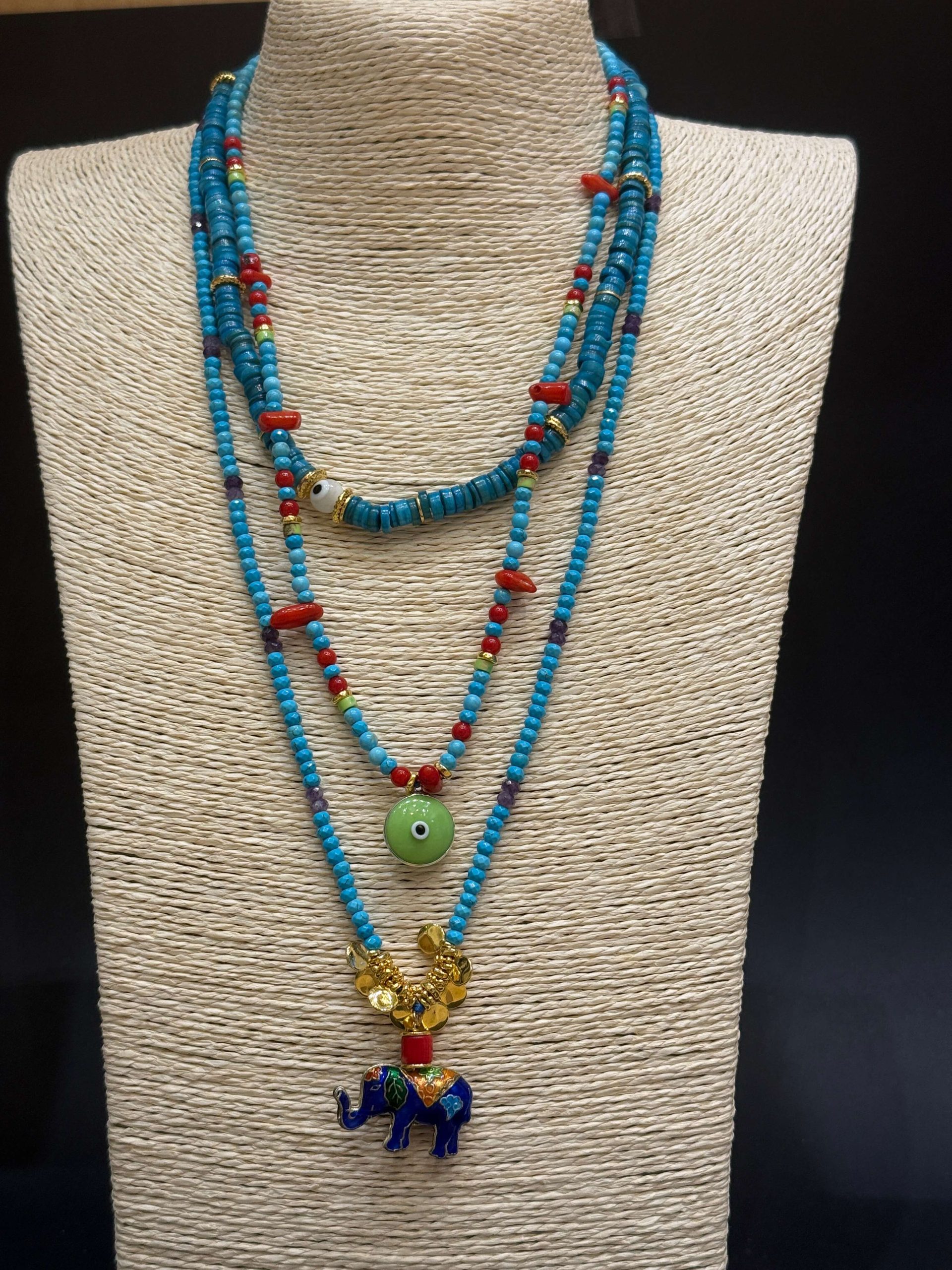 Χειροποίητο Σετ 3 Κολιέ "Gypset Layers" | Melia Jewelry Σετ 3 Κολιέ "Gypset Layers" by Melia - Image 1